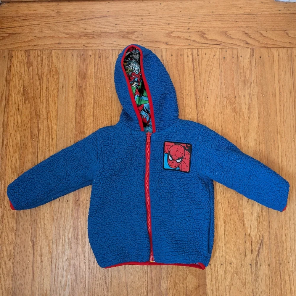 Marvel Spider-Man Comic Print Jacket - Red, Blue, Yellow - Picture 2 of 5